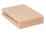 Prześcieradło Frotte z gumką beż jasny 120x200     015